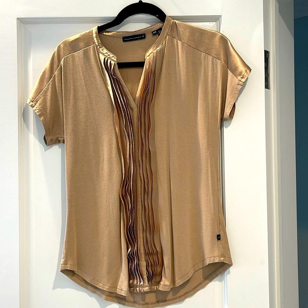 Fancy Beige satin top